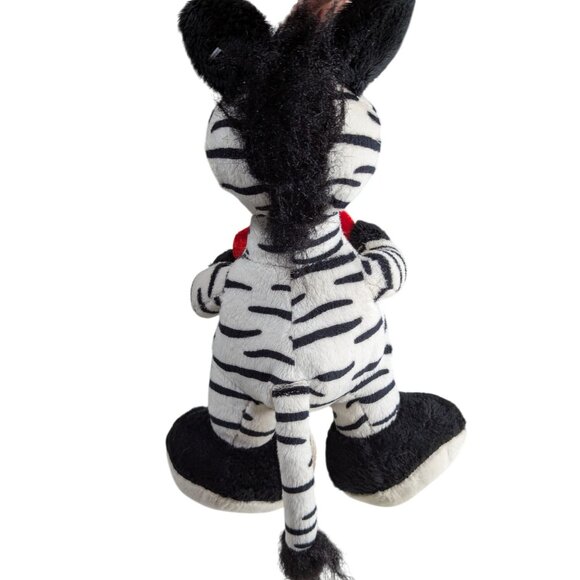 Zebra Plush "Prisoner Of Love" Whimsical Big Teeth Heart Valentines Gift 12" Dan - Picture 5 of 8